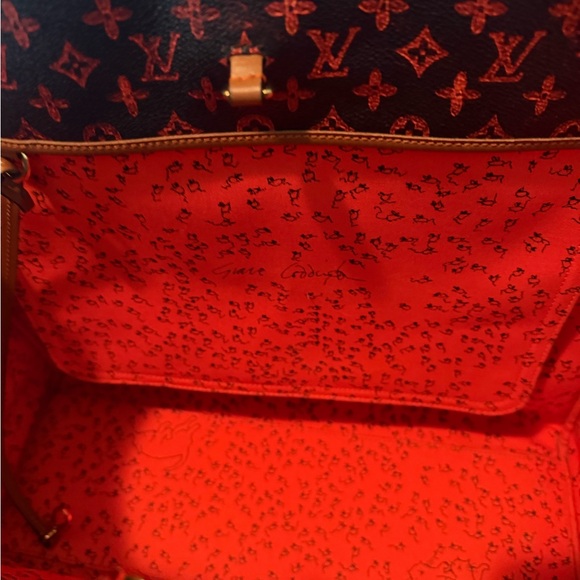 Louis Vuitton Monogram Red and Brown Interior Bag - Picture 8 of 11